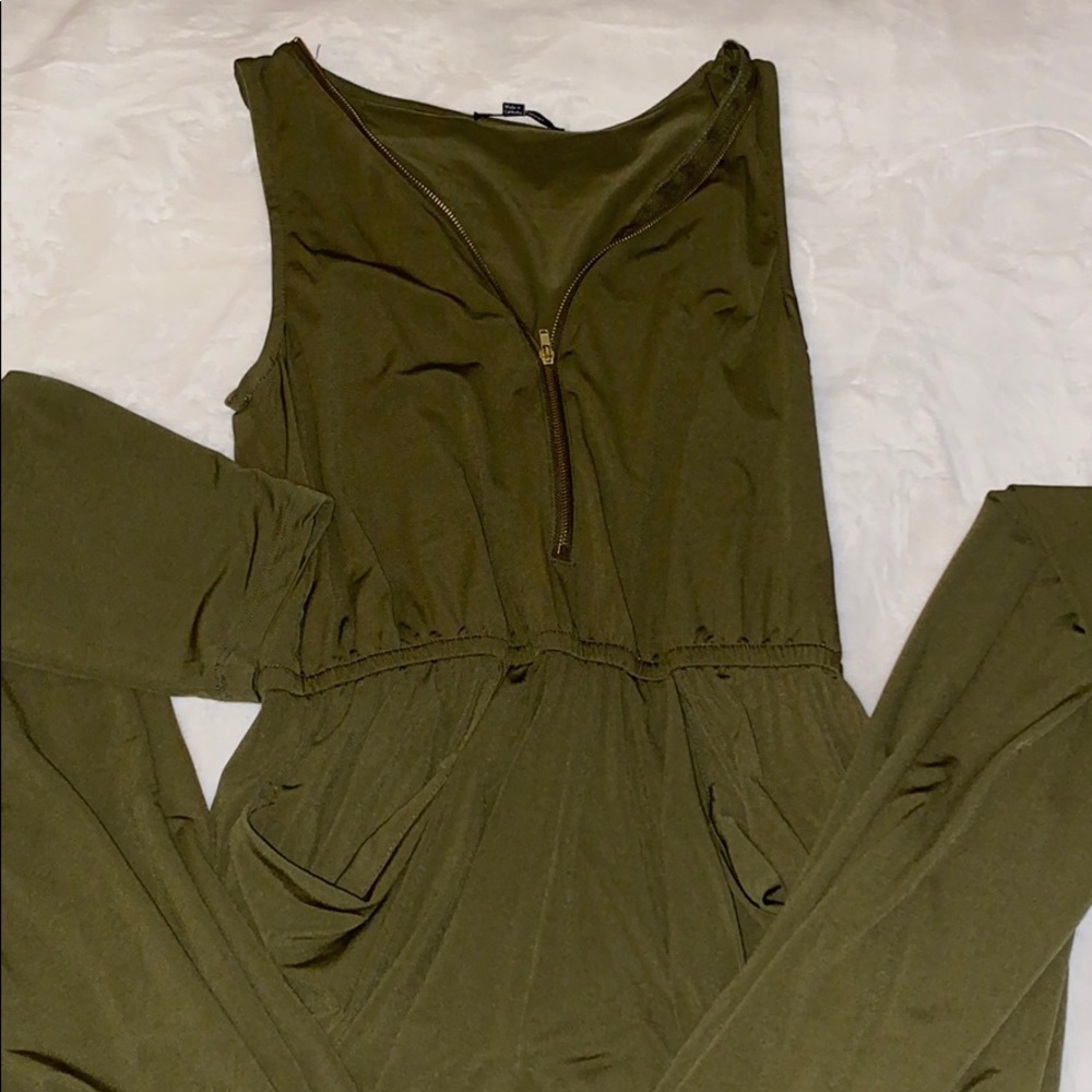 Dark Green Jumpsuit